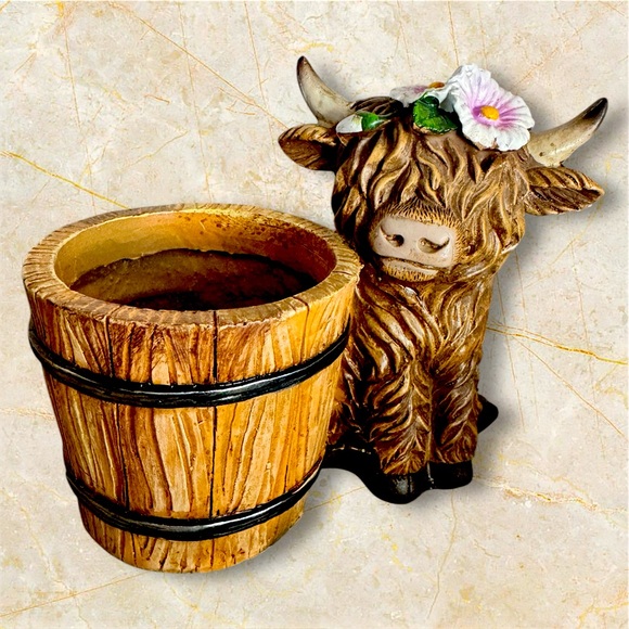 Hobby Lobby Other - New Highland Cow planter
